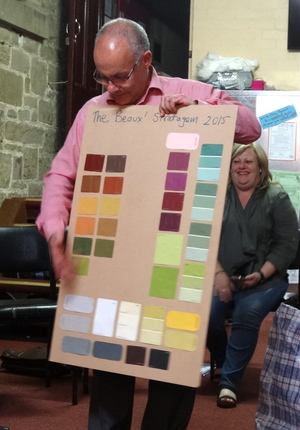 ... and his colour palette